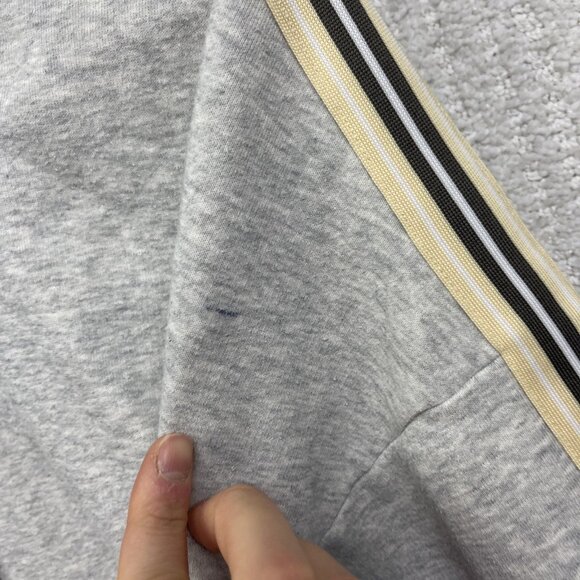 TNA Aritzia Cropped Hoodie Womens Size M White Icon Striped Sleeves Cozy Read - Picture 6 of 16